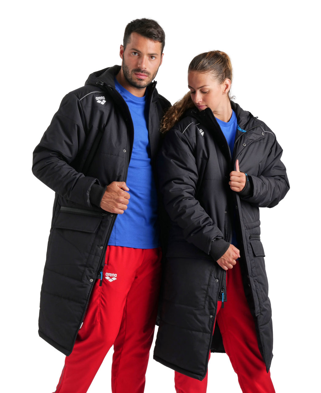 Team Parka Solid jacka, svart