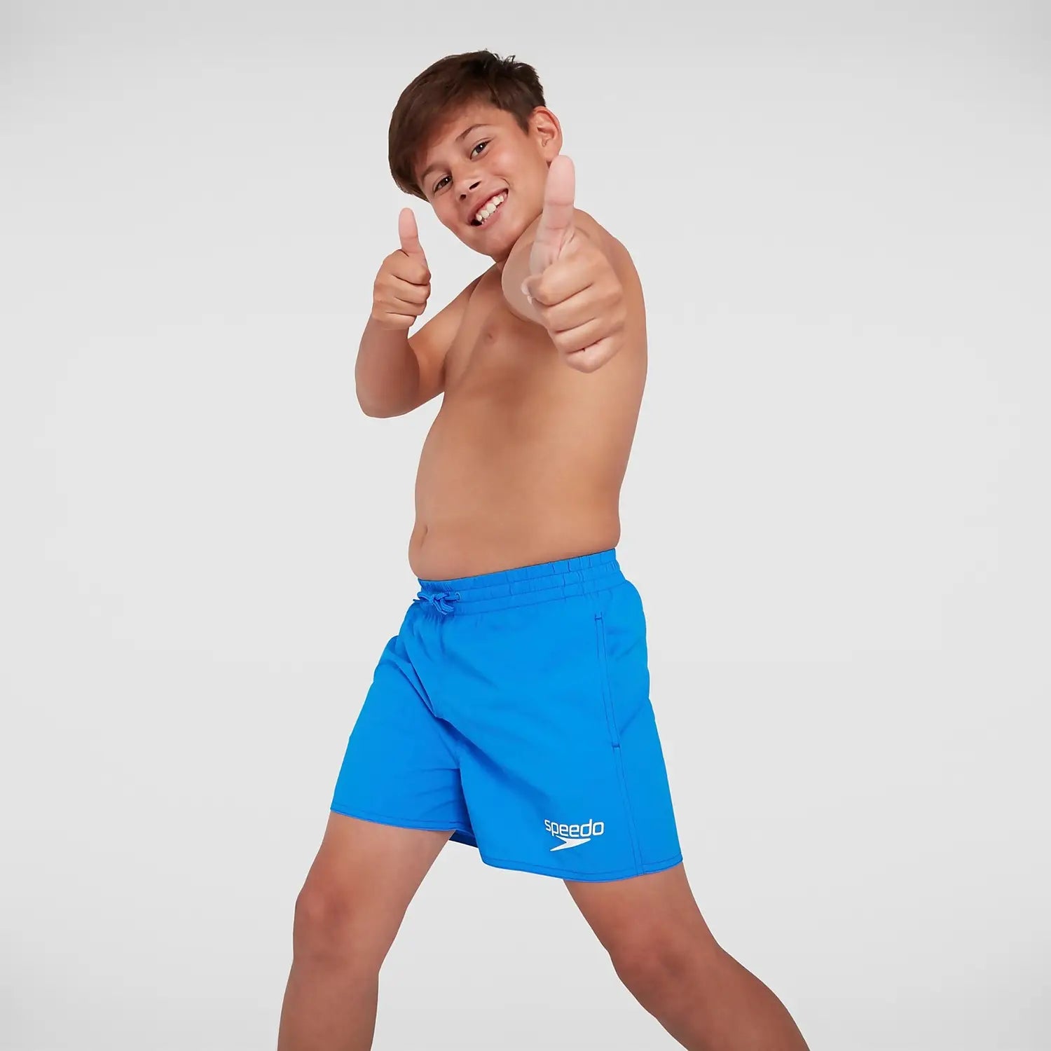 Watershort Essential Jr 13" Badshorts för små pojkar, storlekar 116-128 cm, blå