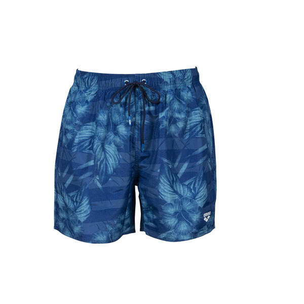 Fundamentals strandshorts för män, mörkblått mönster
