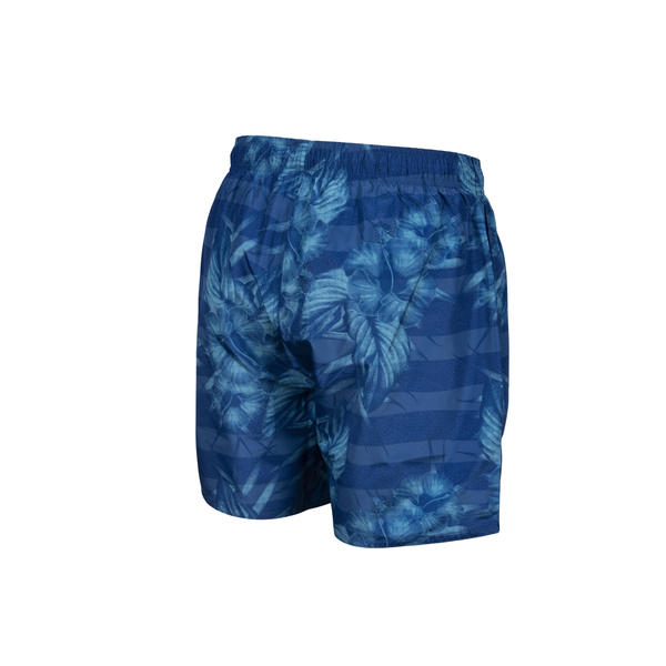 Fundamentals strandshorts för män, mörkblått mönster