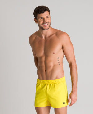 Fundamentals korta badshorts för män, gula