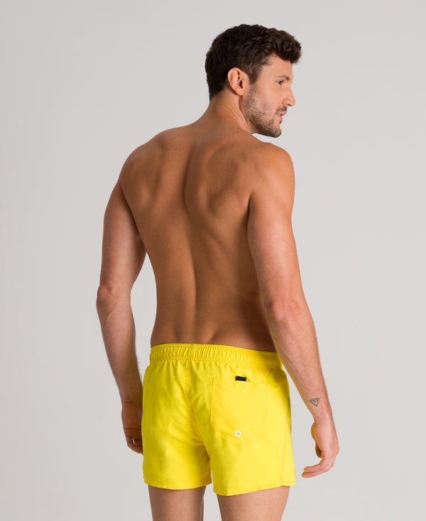 Fundamentals korta badshorts för män, gula