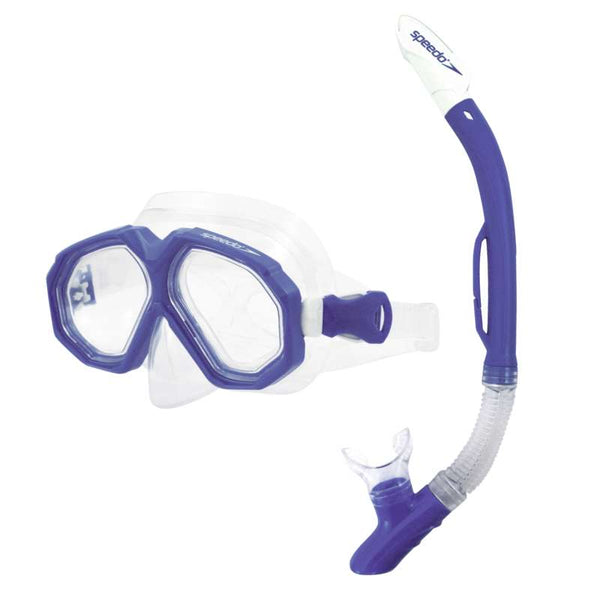 Vuxen simmask och snorkel, blå