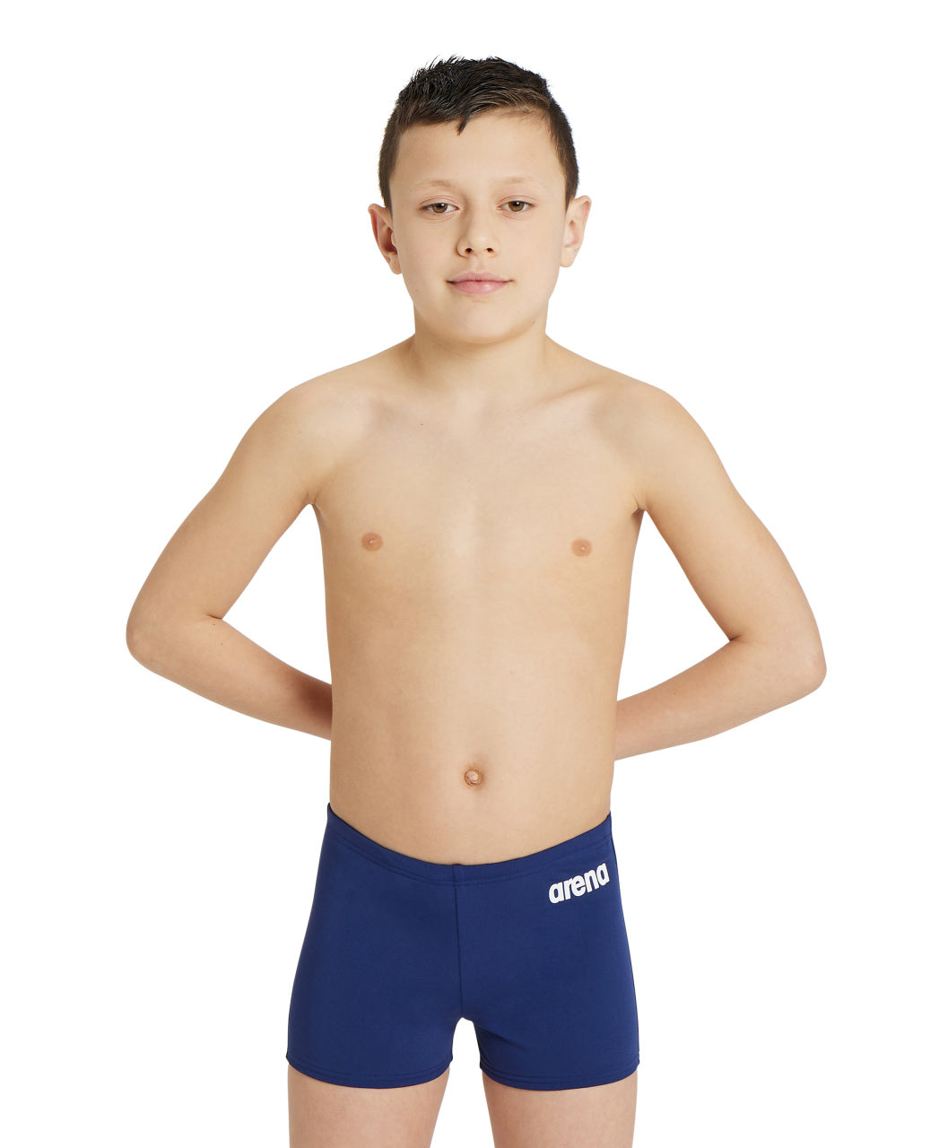 Solida korta Jr badbyxor marinblå