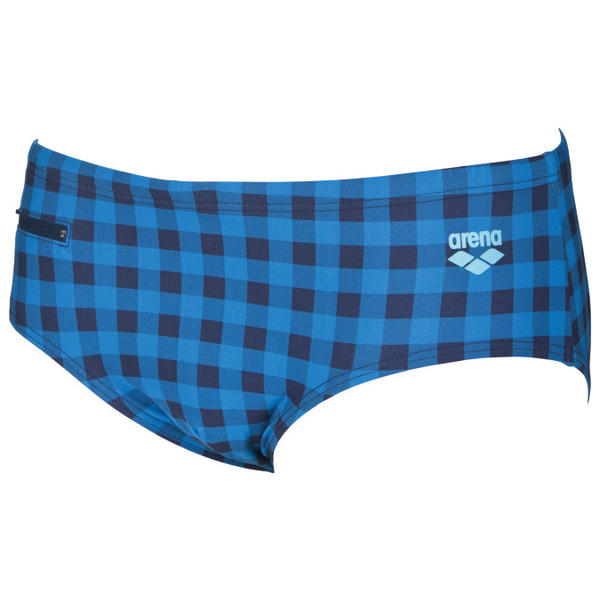 Small Checks Brief herrbadbyxor, mörkblå