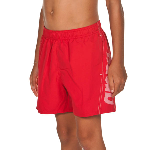 Fundamentals Logo Jr badshorts för pojkar, röd