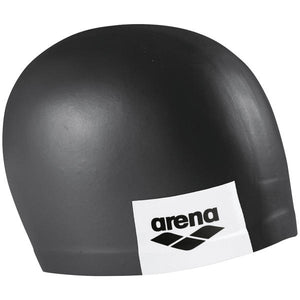 Arena Logo Moulded Cap -uimalakki musta – saumaton silikonilakki kilpa- ja harjoituskäyttöön