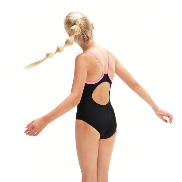 Boom Logo Thinstrap Muscleback JR tyttöjen uimapukuSpeedo