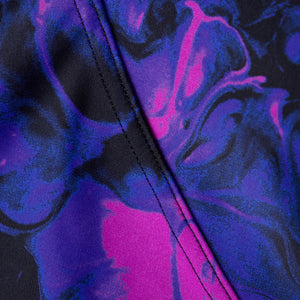 Evie Printed Shaping Tankini baddräkt för kvinnor, svart-lila