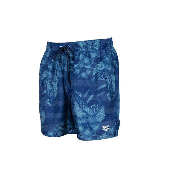 Fundamentals strandshorts för män, mörkblått mönster