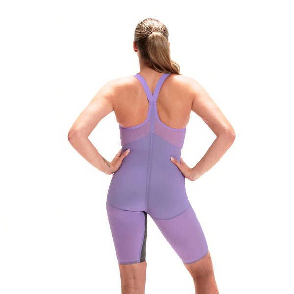 Fastskin LZR Pure Valor Closedback Kneeskin umpiselkäinen naisten kilpapuku, lilaSpeedo