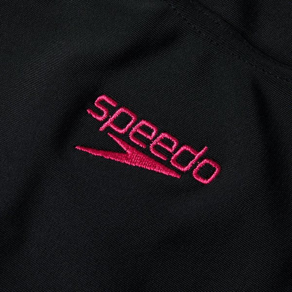 Hyper Boom Splice Muscleback tyttöjen uimapuku, musta - pinkkiSpeedo