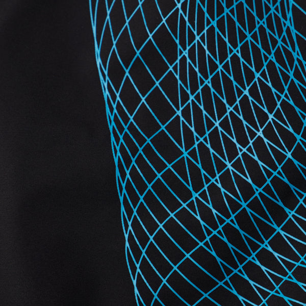 CrystalLux Printed Shaping dambaddräkt, svart-blå