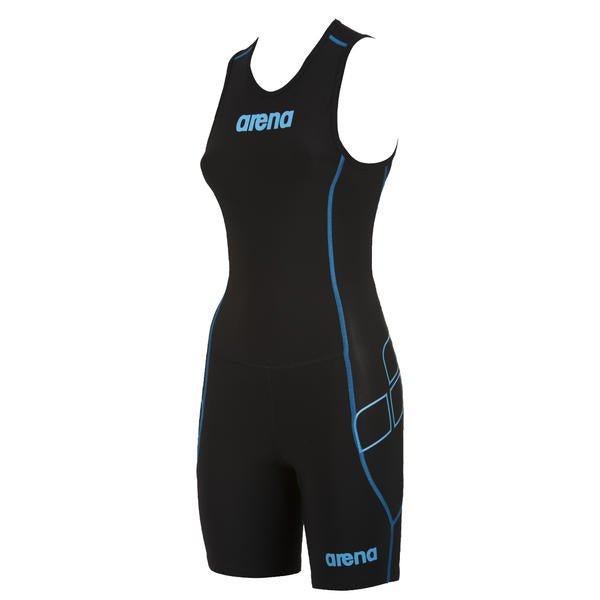 Naisten Rear Zip TriSuit ST, mustaArena