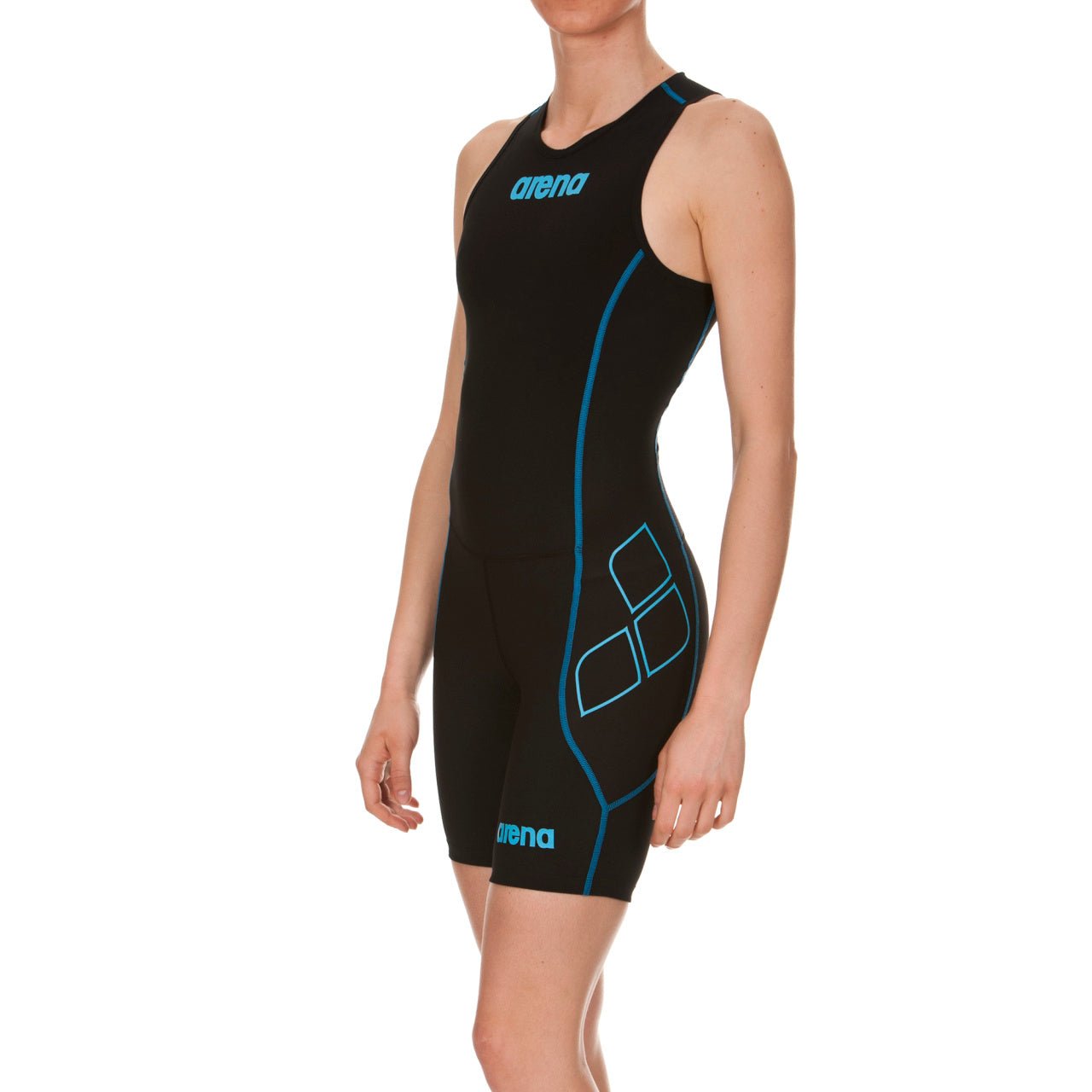 Naisten Rear Zip TriSuit ST, mustaArena