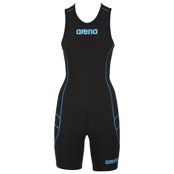Naisten Rear Zip TriSuit ST, mustaArena