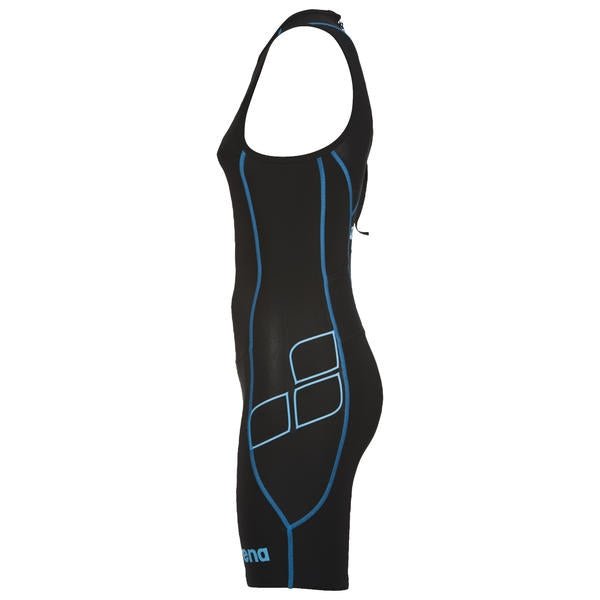 Naisten Rear Zip TriSuit ST, mustaArena