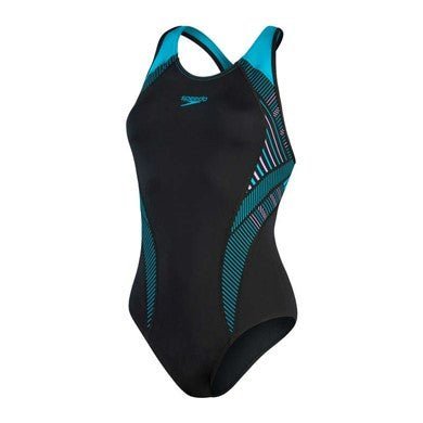 Plastisol Laneback naisten uimapuku, sini - mustaSpeedo
