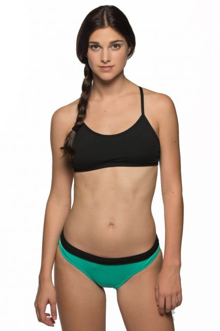Randy Naisten bikini alaosa, musta - merenvihreäJolyn