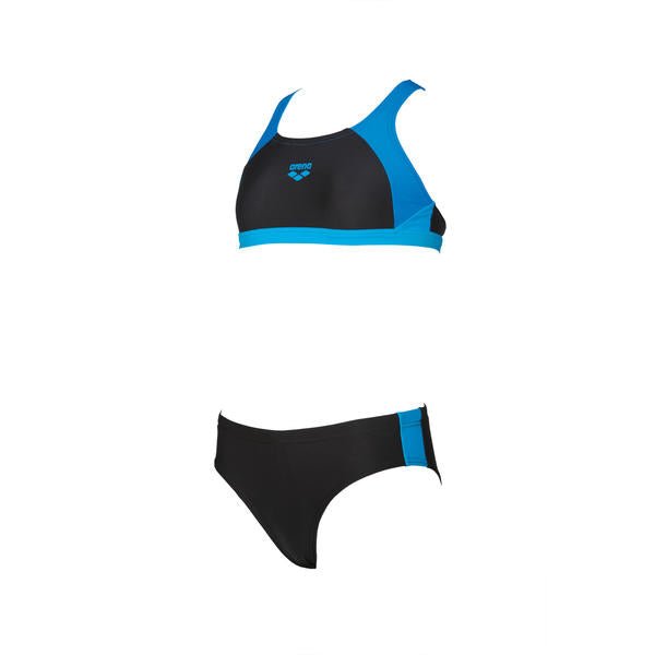 Ren Two pieces tyttöjen bikinit, musta - sininenArena