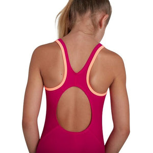 Boom Logo Splice Muscleback Girls Baddräkt, Rosa