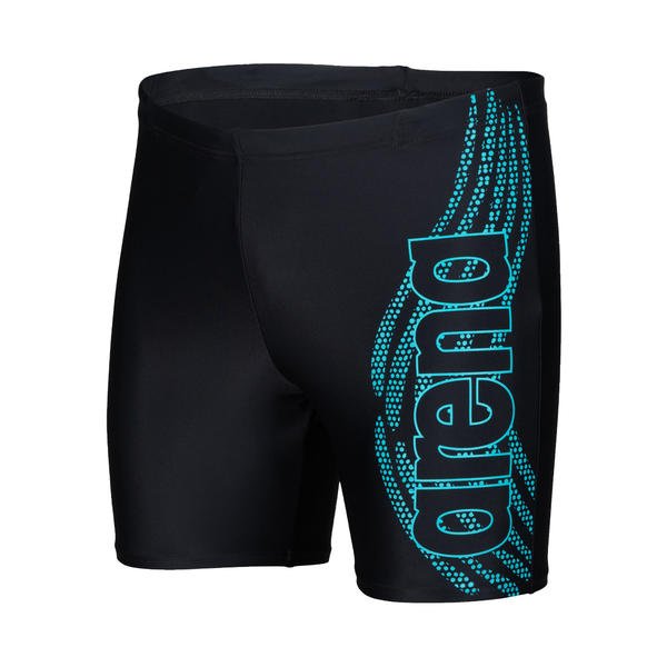 Swim Mid Jammer Graphic miesten uimahousut, mustaArena