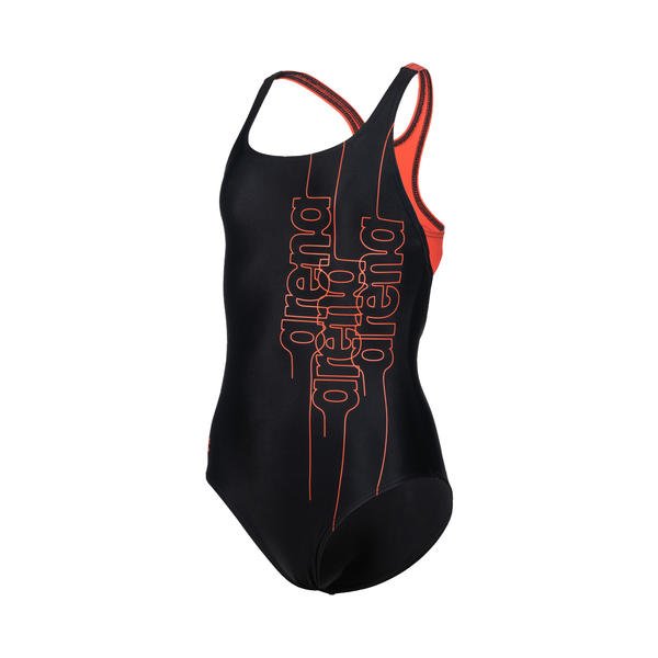 Swim Pro Back Graphic tyttöjen uimapuku, musta - punainenArena